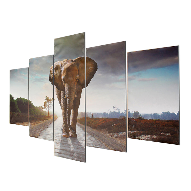 5pcs Large Abstract Elephant Print Art Picture Home Wall Decor Paintings Unframed For Room Decorations