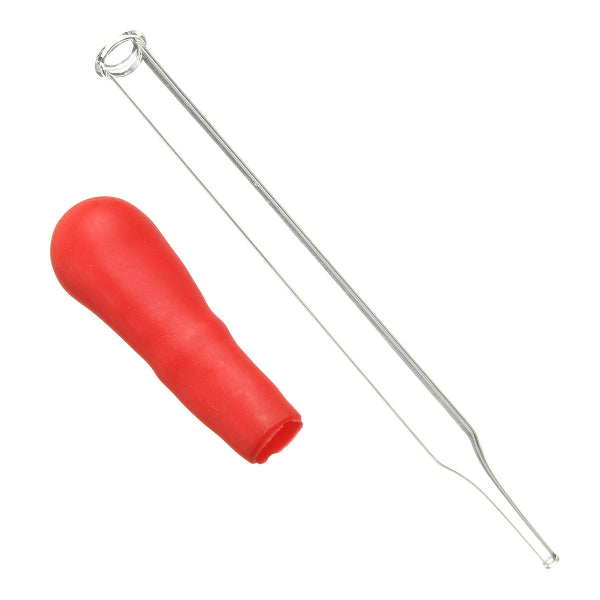 12Pcs 10mL Glass Laboratory Dropper Red Rubber Head Pipette Pipet Liquid Dispensing