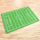 KCASA KC-M3 40x60cm Creative Entrance Door Mats 3D Trap Printed & Football Field Non-slip Carpet