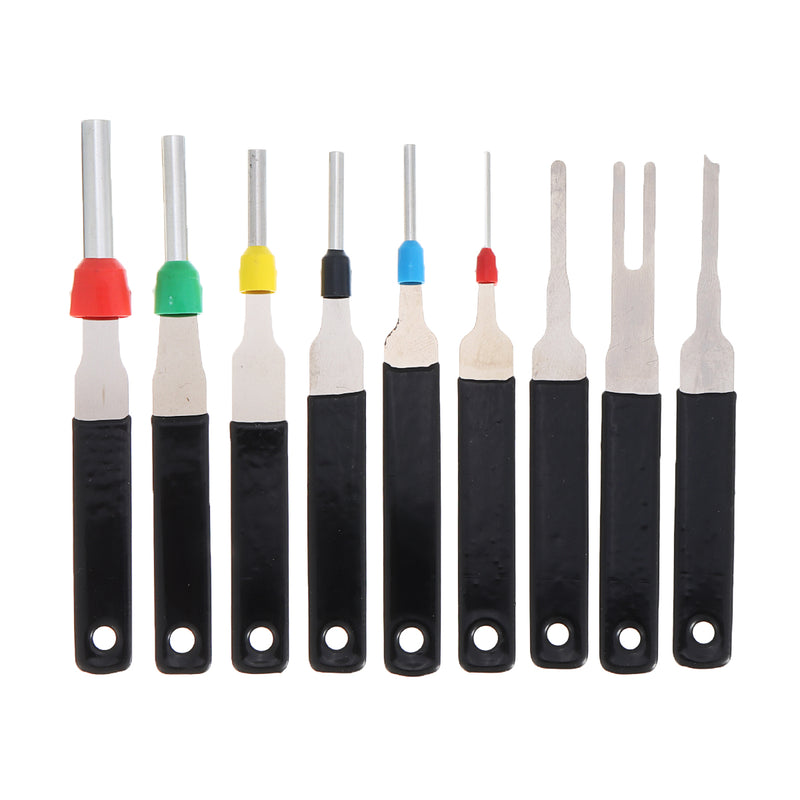 18pcs Car Plug Circuit Board Wire Harness Terminal Extraction Pick Connector Crimp Pin Back Needle Removal Tool