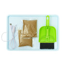 Child LED Light Sand Painting Table Hand Paintings Box Light SandBox with Small Broom and Dustpan