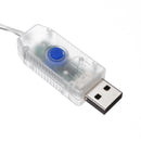 3M*2M USB 8 Modes Remote Control 200 LED Curtain String Light with 10 Hooks Festival Christmas Wedding Decor