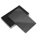 50Pcs 84x56x0.17mm Laser Marking Blank Business Card Name Cards Aluminum Alloy