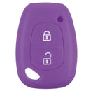 2 Button Soft Silicone Smart Key Fob Case Cover for Renault Kangoo Master Trafic