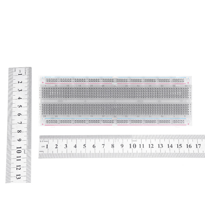 10pcs MB-102 MB102 Transparent Breadboard 830 Point Solderless PCB Bread Board Test Develop DIY