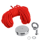 60mm 200KG Strong Magnet Neodymium 304 Steel Salvage Recovery Fishing Hook Tool with 20M Rope