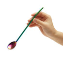 2 in 1 Spoon Drinking Straw Stainless Steel 304 Drinking Coffee Straw Stirring Spoon Straws Spoon & Straw