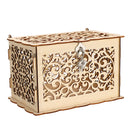 Rustic Wedding Card Box Birthday Party DIY Wooden Gift Case With Lock Weddings Decor