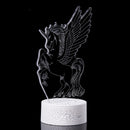 3D Visual Night Light LED Touch Remote Control Gift Home Party Decor USB Table Lamp