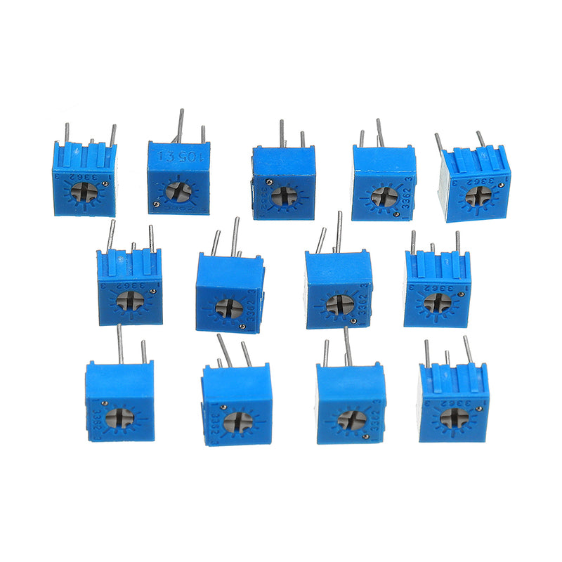 39Pcs 100R-1M Each 1 3362 Potentiometer Package 3362P Adjustable Resistor