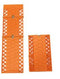 Rubber Car Snow Tires Grip Tracks Foldable Skid Plate Chain Universal Orange