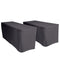 2pcs 6ft Fitted Outdoor Trestle Table Furniture Anti-dust Cover Waterproof 183X76X72cm