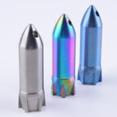 Outdoor Mini Titanium Storage Box Case Portable Medical Waterproof Pill Bottle Keychain EDC Kit