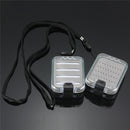 Double Side Waterproof Fly Fishing Box Foam Insert with Lanyard Hold 136 Flies