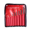 9 Piece Set-up Punch Round Punch Pieces Roll Pin Punch Set Bolt Catch Roll Pin Hole Punch Leather Craft Tool
