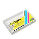 Drillpro DB-P4 10pcs 1.5-2.4mm Carbide End Mill Engraving Bits for CNC PCB Rotary Burrs