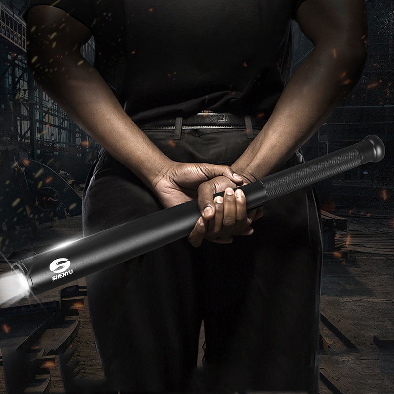 SHENYU 36/49CM 450LM 3 Modes Aluminium Alloy Baseball Bat LED Flashlight For Emergency Self Defense