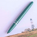 Wingsung 601 0.5mm Fine Nib Fountain Pen Metal ABS Body Silver Cap Office School Supplies