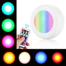 6 LED Puck Lights Under Cabinet Light Wireless Battery Powered 2 Remote Controls
