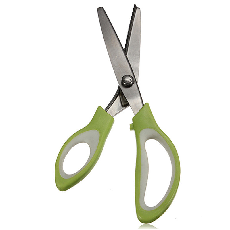 9 Inch Stainless Steel Triangle Shape Serrated Scissor Tailor Tool Pinking Shear