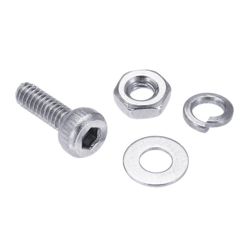 Suleve M2SSH1 600Pcs M2 304 Stainless Steel Hex Socket CapButtonFlat Head Screw Washer Nut Kit