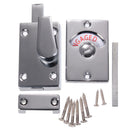 Nickel Drawing Chroming Bathroom Toilet Door Lock Indicate Door Bolt