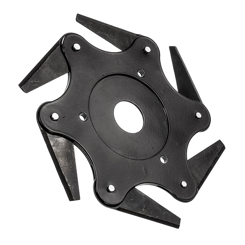 6 Steel Blades Razors Black Trimmer Head Lawn Grass Weed Eater Brush Cutter
