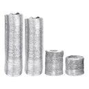 15cm/6" Flexible Aluminum Foil Air Ducting Dry Ventilation Hose Adapter For Kitchen with Clamps