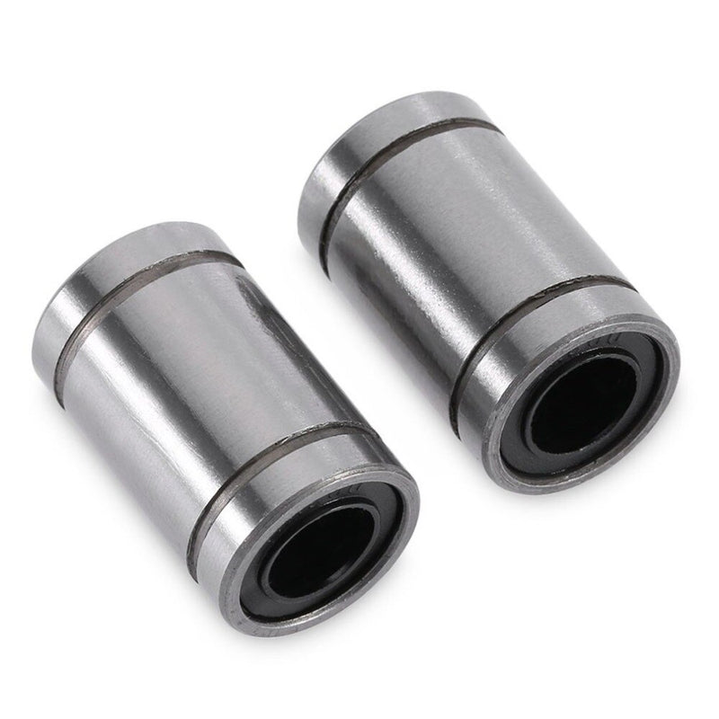 Anet LM8UU Linear Ball Bearings 8mm Bore Dia 15mm OD 24mm Length Rubber Linear Ball Bearing Bushing for 3D Printer