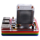 Black/Transparent/RGB Colorful 5-Layer Acrylic Case + Super Heat Dissipation ICE-Tower CPU  V2.0 Cooling Fan Kit for Raspberry Pi 4B
