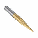 5pcs 0.1mm 10 Degree PCB Drill Bits Titanium Coated Carbide Flat Bottom PCB Engraving Bits