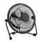 LILENG 4 Inch Mini Protable Electric Aluminum Fan USB Rechargable Quiet Operation Fan for Table Desktop Home Office Travel
