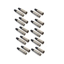 5Pair REXLIS 2005 XLR 3Pin Male To Female Microphone Audio Connector