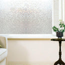 KCASA S151 45cmX200cm Modern Stripe Pattern Glass Stickers Bathroom Balcony Sliding Door Frosted Gla