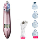 LED Light Vacuum Pore Cleaner Blackhead Pore Remover Electric Blackhead Suction Acne Care Device