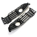 Pair Front Bumper Fog Light Grille Grill Cover for VW Passat B5.5 2001-2005