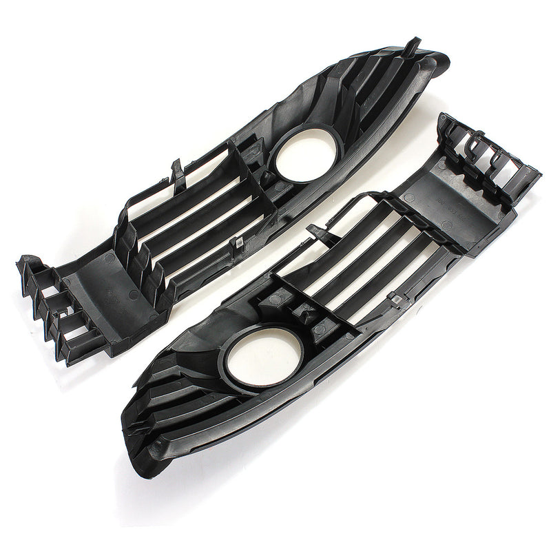 Pair Front Bumper Fog Light Grille Grill Cover for VW Passat B5.5 2001-2005
