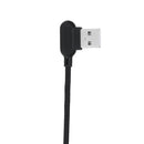 2M 90 Degree 2.4A Breathing Light Type C Fast Charging Data Cable For Smartphone Tablet