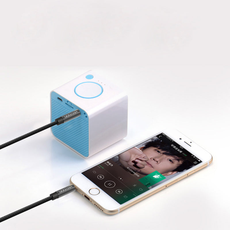 Vention BAG 3.5mm Audio Cable Fabric Braid 3.5 Jack To Jack Aux Cord 0.5-1.5M for Car MP3/4