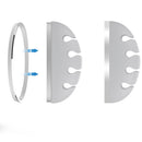 Seenda 4-Channel Silicone Earphone USB Cable Cord Winder Wrap Desktop Cable Organizer Wire Management Holder