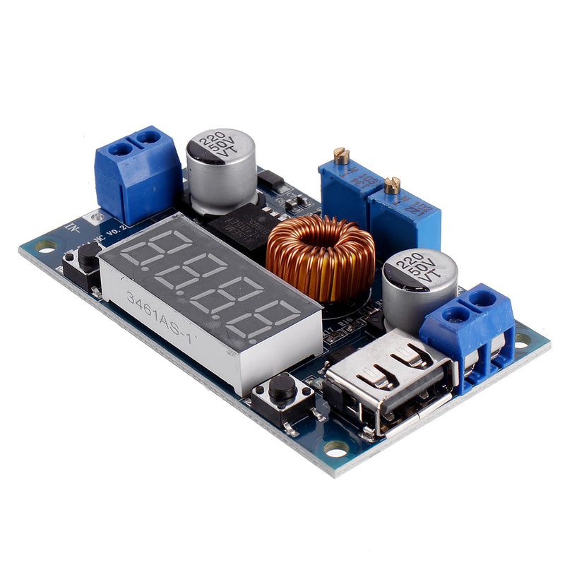 XL4015 5A High Power 75W DC-DC Adjustable Step Down Module LED Voltmeter Power Supply Module