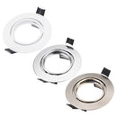 Round Shape Rotation Adjustable LED Downlight Ceiling Lamp Bracket for 70-75mm GU10 MR16 Light Bulb