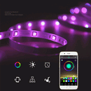 LUSTREON 4Pin Smart bluetooth APP Music Controller with DC Connector for RGB LED Strip Light DC5-24V