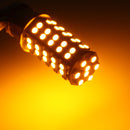 2PCS BAU15S 7507 PY21W 68SMD LED Car Turn Signal Lights Tail Brake Bulbs DC12V 4W Amber