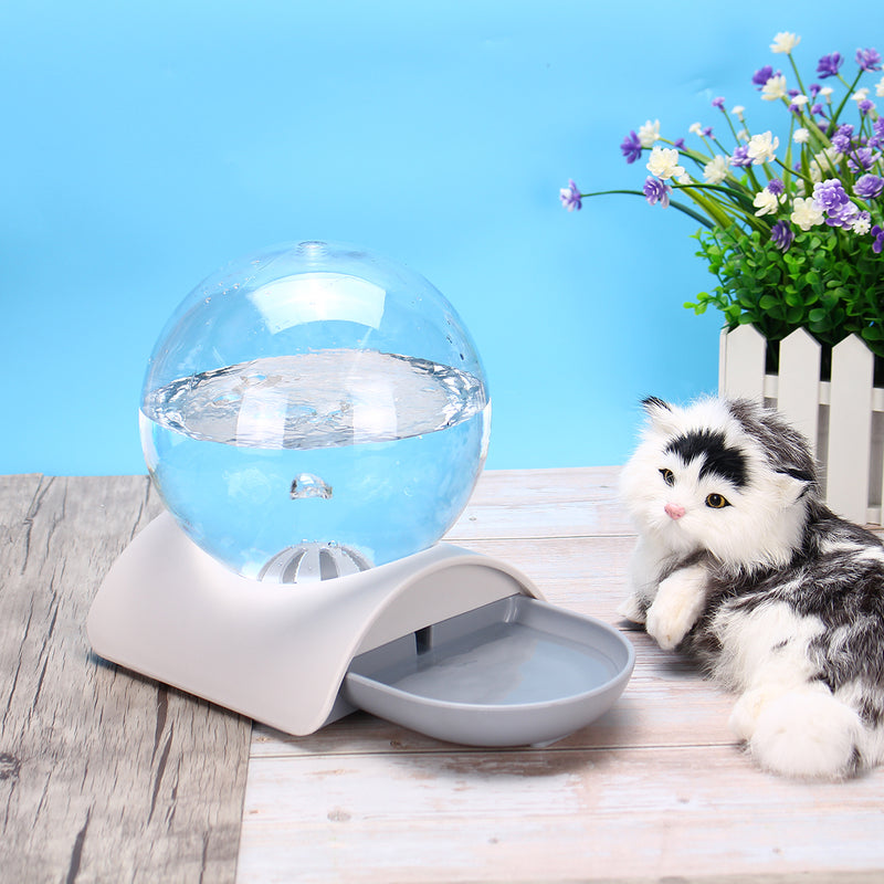 2.8L Automatic Pet Water Dispenser Cat Dog Large Drinking Bowl No Electricity Waterer