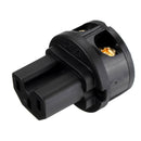 Audio Rhodium Plating Speaker EU Power Plug IEC Male Female Audio Connector Carbon Fiber