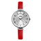 SKMEI 1184 Simple Design Ladies Wrist Watch Genuine Leather Strap Quartz Watches