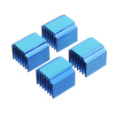 4PCS Blue TMC2100 LV8729 Stepper Motor Driver Cooling Heatsink With Back Glue For 3D Printer