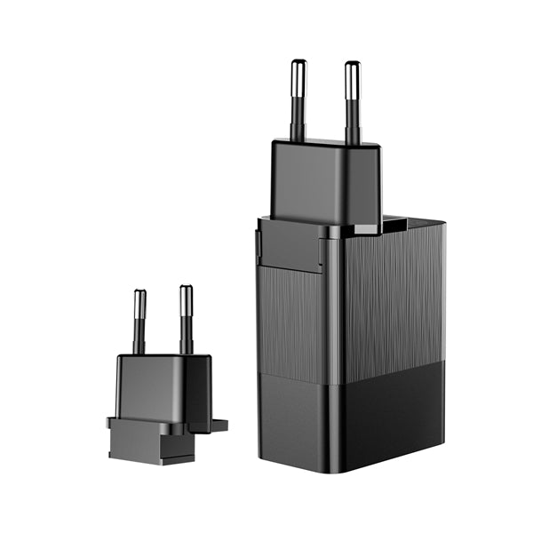 Baseus 3 in 1 3 Ports 3.4A Fast Travel Wall USB Charger EU US UK Plug Adapter For Phone Tablet