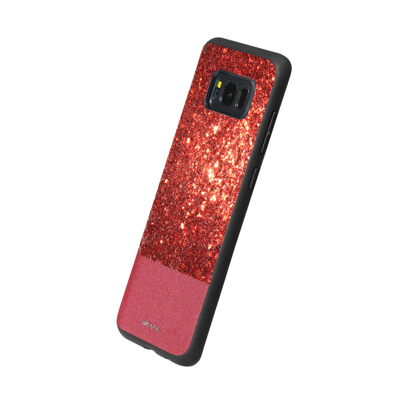 DZGOGO Diamond Bling PU Leather Protective Case for Samsung Galaxy S8